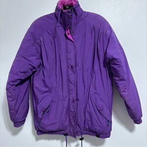 Europa Helly Hansen VTG 90s Women's Size 12 Snow Ski winter Coat Purple